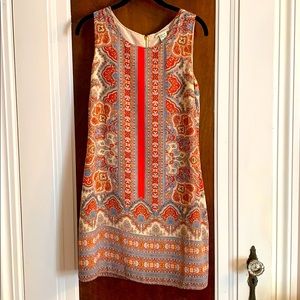 Paisley Sleeveless Shift Dress